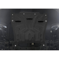 Защита картера + КПП + комплект крепежа AutoMax сталь, Kia Optima, V - 2.0(150л.с.) АКПП; 2.4(188л.с.)/Kia Optima 2016-2018, V - 2.0(150л.с.); 2.4(1 AM.2837.2
