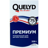 Обойный клей Quelyd PREMIUM 75 кв.м., 0.32 кг 50035139