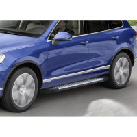 Алюминиевые пороги Rival Bmw-Style круги VW Touareg II 2010-2018, 193 см, 2 шт., D193AL.5801.3
