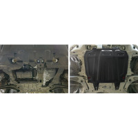 Защита картера и КПП АвтоБроня для Big Citroen C4 Aircross, C-Crosser/Mitsubishi ASX, Lancer X, Outlander XL 111.04016.3