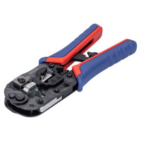 Пресс-клещи для штекеров RJ 45 Knipex 3-в-1, кол-во гнёзд: 1, 8-пин 8P8C, резка и зачистка кабеля, 190 мм KN-975113