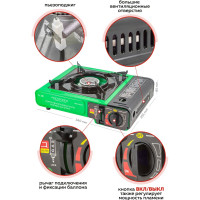Газовая портативная плита Rockforce RF-BDZ-MS155(51664)