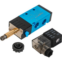 Пневмораспределитель 5/2 4V210-08-AC220V G1/4" NBPT 57612