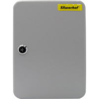 Шкафчик для ключей SILWERHOF на 48 ключей 250x180x80 мм комплект 48 брелков серый металл 1406066