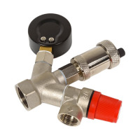 Группа безопасности Rvc COMPACT 3/4 (клапан 1,5 Bar) никелированная 13621