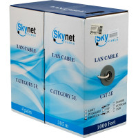 Кабель SkyNet Premium UTPнг(А)-LSLТx 4x2x0.51, медный, FLUKE TEST, кат.5e, однож., 305м, box, белый, CSP-UTP-LSLTx-4-CU