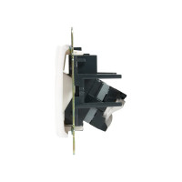 Розетка Legrand компьютерная RJ45 категория 5e UTP Legrand Valena с захватами белый 694286