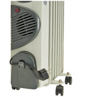 Масляный обогреватель DELTA D07F-7 1500Вт, с вентилятором, 7 секций Р1-00014240