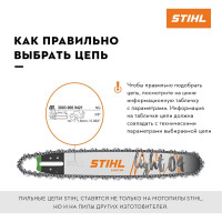 Цепь Rapid Super (36 RS) 60 звеньев Stihl 3621-006-0060