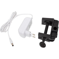 Настольный светодиодный светильник IN HOME plus ссc-05б 12вт 6500к 500лм, usb, с адаптером, на струбцине, белый 4690612045337