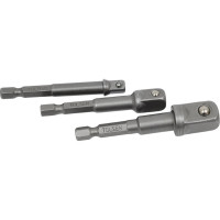 Набор переходников 1/4"DR, 3/8"DR, 1/2"DR, 3 предмета TOLSEN 77864