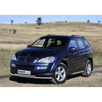 Пороги SsangYong Kyron I рестайлинг 2007-2015 Rival Bmw-Style круги D173AL.5301.1