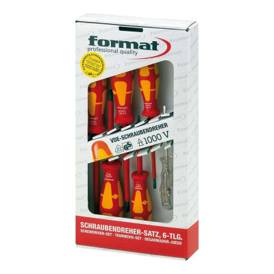 FORMAT Набор отверток диэлектрический VDE SL, PH, 6 пр. 6354 0050