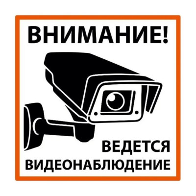 Плакат TDM ELECTRIC Внимание! Ведётся видеонаблюдение 200x200 мм SQ0817-0085