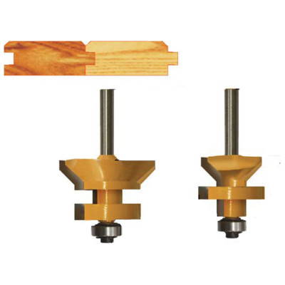 Набор фрез для изготовления вагонки (2 шт; хвостовик 8 мм) Энкор 10607