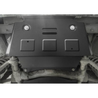 Защита картера Rival для Chevrolet Niva 2002-2020/Lada Niva 2123 2020-н.в., сталь 3 мм, с крепежом, 222.1021.1