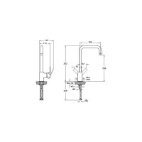 Смеситель для кухни Vitra Flo S A42103EXP