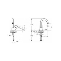 Смеситель для кухни Vitra Win S A42584EXP