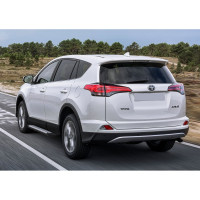 Пороги на автомобиль Rival Bmw-Style круг для Toyota RAV4 CA40 2012-2019 г.в., 173 см, 2 шт., алюминий D173AL.5705.1