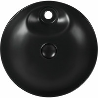 Керамическая накладная раковина Aquanet MOON-2-MB 430х430х130, черный матовый 00273671