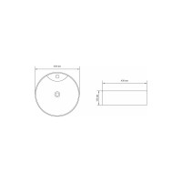 Керамическая накладная раковина Aquanet MOON-2-MB 430х430х130, черный матовый 00273671