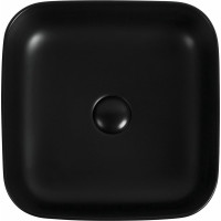 Керамическая накладная раковина Aquanet 385х385х140, черный матовый CITY-1-MB 00245837