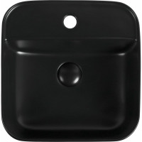 Керамическая накладная раковина Aquanet CITY-2-MB 390х390х140, черный матовый 00273669