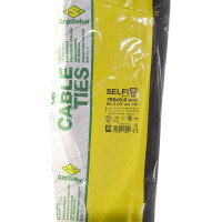 Стяжки черного цвета SapiSelco 9х780 мм, полиамид 6.6, уп. 100 шт. SEL.3.143R