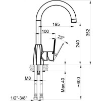 Смеситель для кухни Azario ENZO AZ-15714431