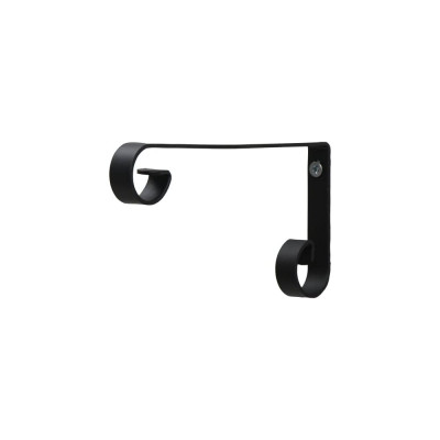 Кованый кронштейн для кашпо Сималенд 22 см, металл, черный 6256866