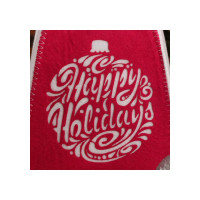 Банная шапка с аппликацией Никитинская мануфактура Happy Hoidays ХВ5926