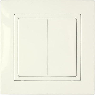 Выключатель Bylectrica 2-клавишная, скрытая установка, 10А, серия УЮТ, С510-861 бежевый