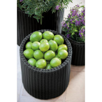 Комплект кашпо Keter CYLINDER PLANTERS S+M+L, графит 230217