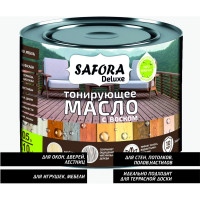 Масло для дерева SAFORA тонирующее, с воском, калужница, 0.5 л МД500/1