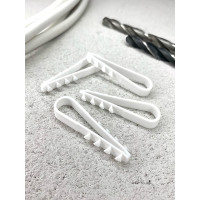 Дюбель-хомут DM PLAST для круглого кабеля 5-10 белый 100 шт 5-10кр