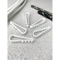 Дюбель-хомут DM PLAST для круглого кабеля 5-10 белый 100 шт 5-10кр