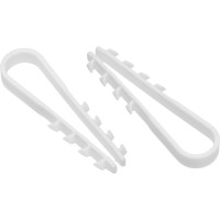 Дюбель-хомут DM PLAST для круглого кабеля 5-10 белый 100 шт 5-10кр