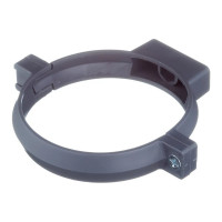 Пластмассовый хомут с дюбелем Terma для трубы 110-115 мм, с саморезом 60958