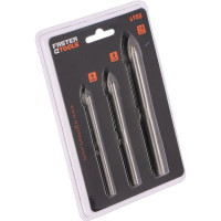 Сверла для стекла и керамики 6,8,10 мм FASTER TOOLS 6988