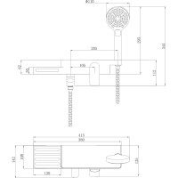 Смеситель для ванны Lemark Unibox LM6914CW