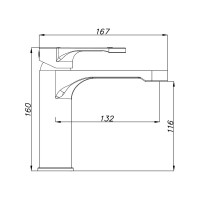 Смеситель для раковины Azario VIANO 00075936
