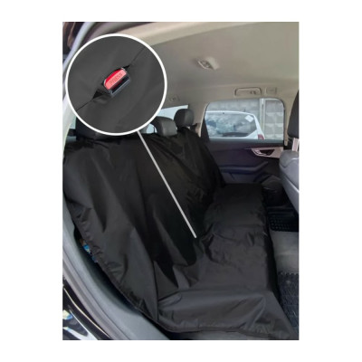 Защитная накидка на заднее сиденье с отверстием под ремни безопасности Tplus чёрный T019259
