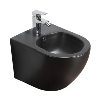 Подвесное биде Azario Grado чёрный матовый, 480x370x325 мм AZ-0046-BN SP 00079289