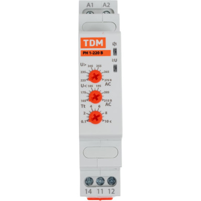 Реле контроля напряжения TDM РН 1-220В  SQ1504-0013