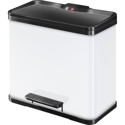 Мусорный контейнер Hailo Öko trio Plus L, 3х9 л, сталь, белый 0633-230