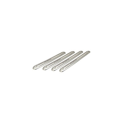 Накладки на бампер SILVER 450x50мм Автостоп HJ-102S 658579