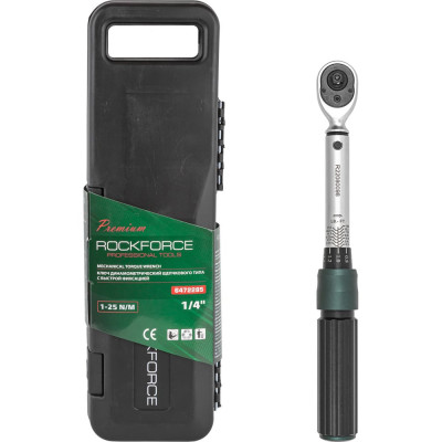 Динамометрический ключ щелчкового типа Rockforce Premium 1/4 RF-6472285(52880)