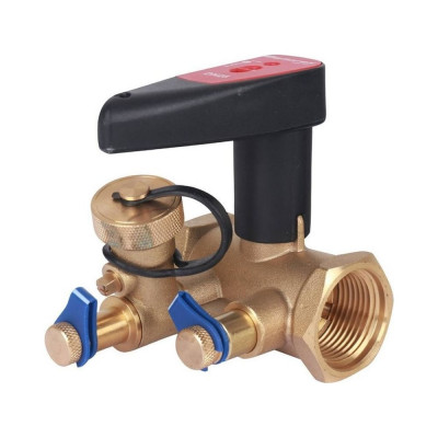 Балансировочный ручной клапан БРОЕН с дренажем v стандартной пропускной способности резьбовой dn 025s pn 25 kvs=7,46 м3/ч RG008N14J1Q2D8