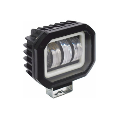Светодиодная фара Вымпел WL-515 неон. обод, прямоуг., 3LED, 30W 5262