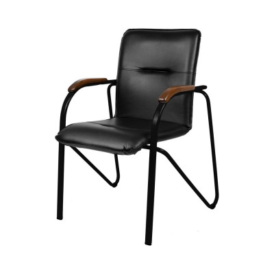 Конференц-кресло Easy Chair ua samba black к/з черн./орех v-4 1.031 1766836